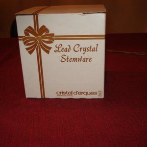 New Lead Crystal Stemware from France